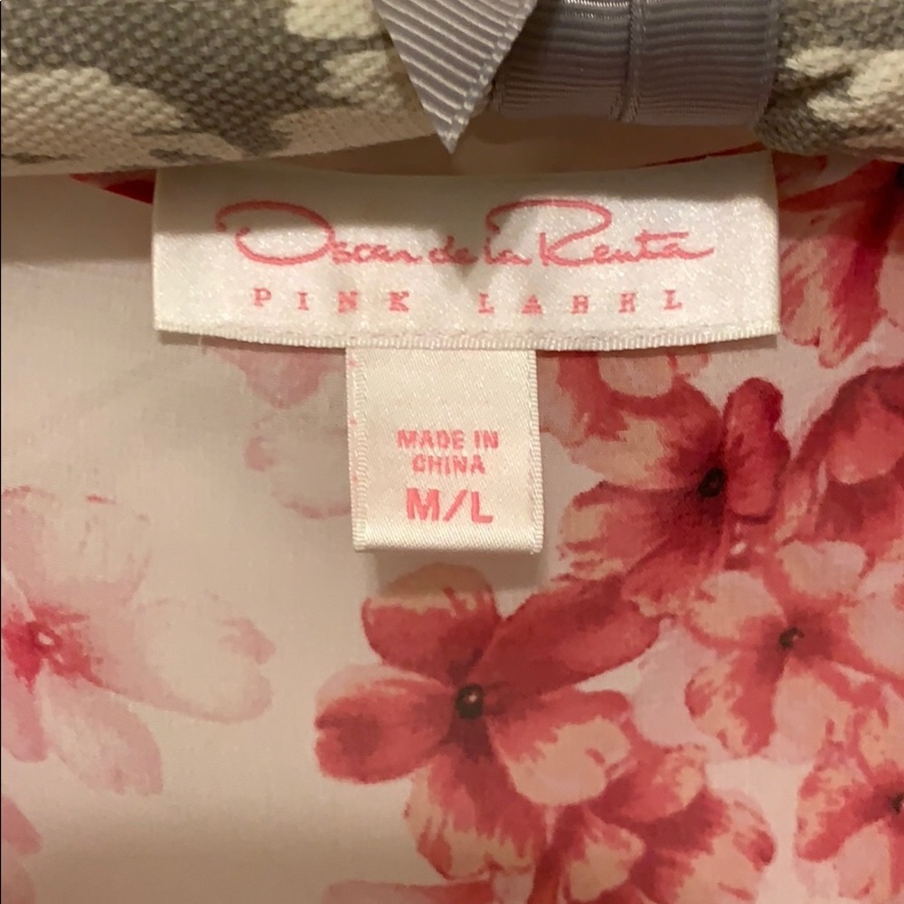 Oscar de la Renta Sheer Pink Robe - Picture 2 of 6